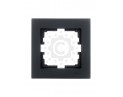 Рамка одинарная черная Lezard серия Vesna 742-4200-146